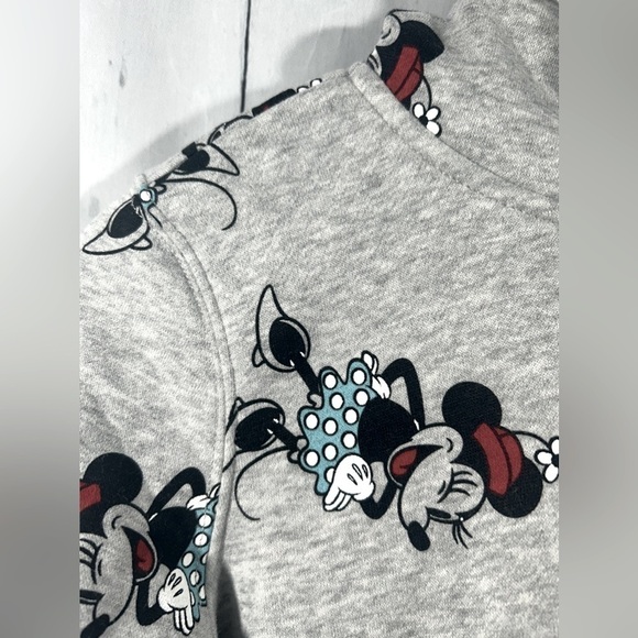 Disney Toddler Fleece Full Zip Up Hoodie Sweatshirt Outdoor Minnie Mouse XS 4/5 - Picture 5 of 10